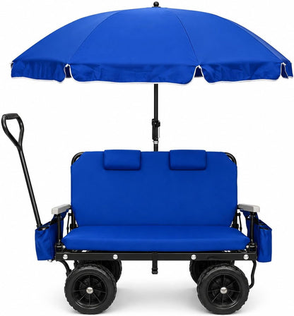☀️ Foldable 3-in-1 Wagon Chair for Beach & Camping 🏕️