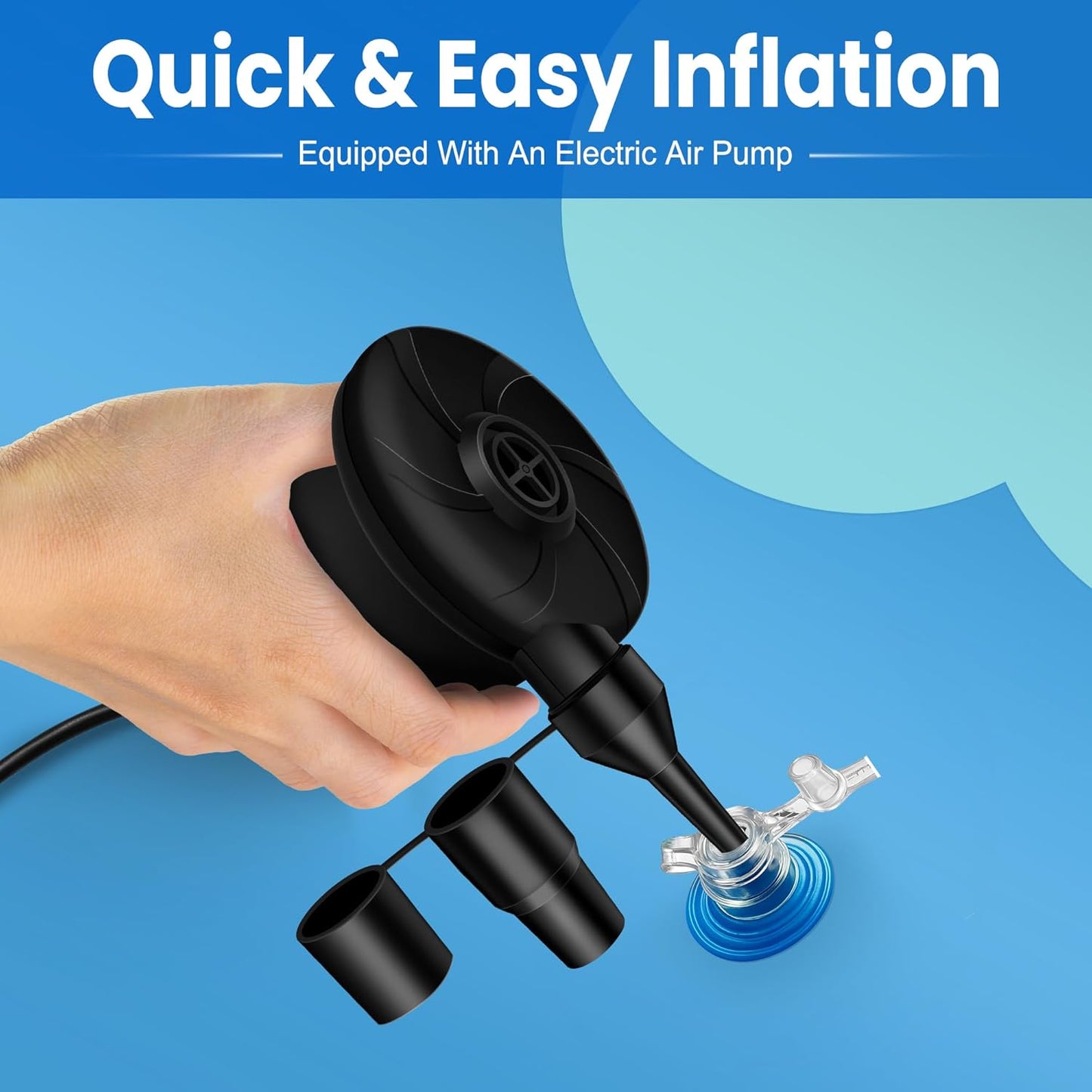 🌊🛟 Electric Motorized Pool Float with Canopy | Rechargeable Dual Motor Lounger ☀️⚡