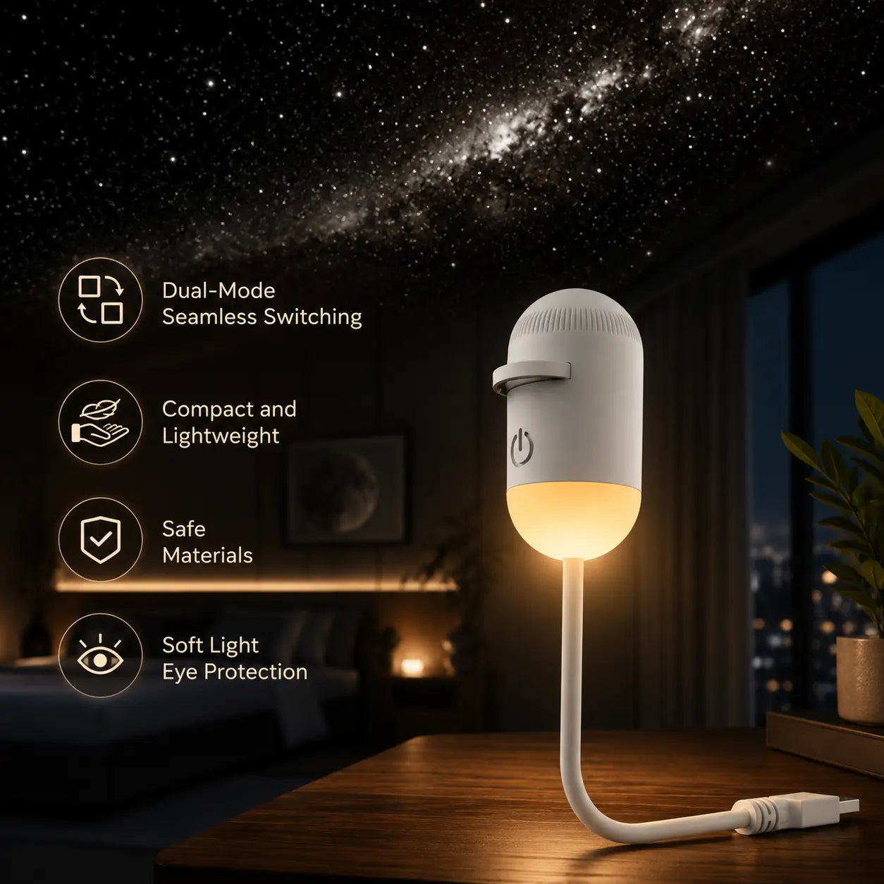 🔥 Best Seller |Galaxy Projector – Rechargeable Star Light