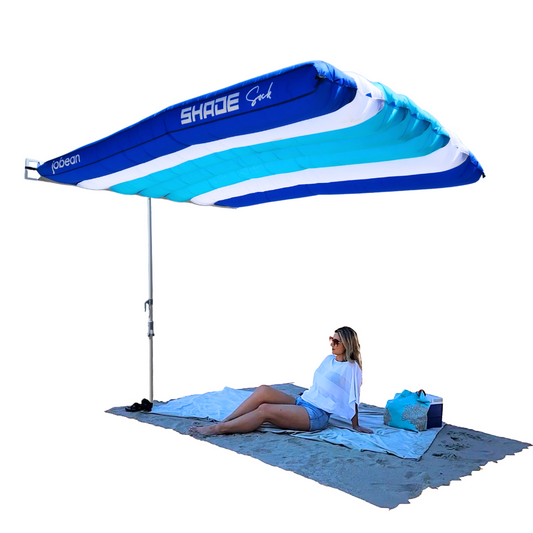 🔥 Portable Wind-Inflating Beach Shade