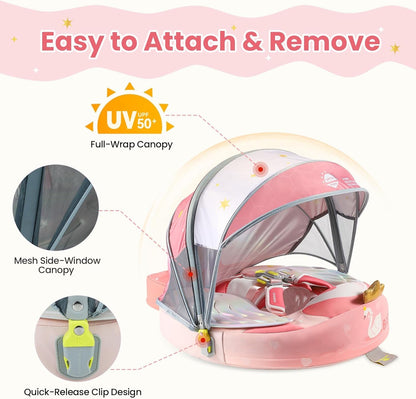 👶 Baby Swim Float with Sun Canopy