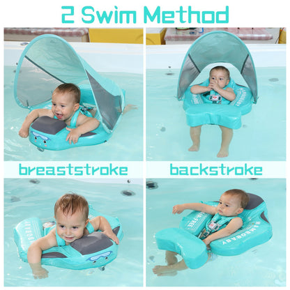 👶 Baby Swim Float with Sun Canopy